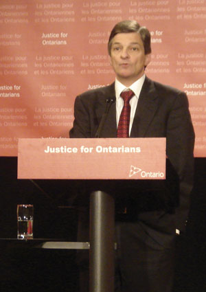 Attorney General Chris Bentley last week unveiled new civil court rules.