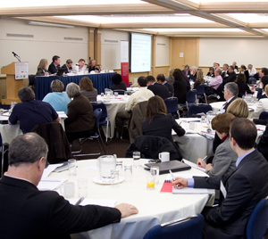 Conference panellists Allan Hutchinson, Osgoode Hall Law School; and Ellen Bessner, a partner at Cassels Brock & Blackwell LLP.