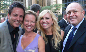Former Maple Leaf Doug Gilmour; Joanie Gigante, VP Victory Verbatim; Robyn Arndt, president and CEO, Victory Verbatim; and lawyer John Rosen. Photo: Kimberlee Pascoe