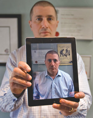 After struggling with the BlackBerry PlayBook, criminal defence lawyer David Rose has since become an avid iPad user. Photo: Laura Pedersen