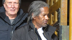 Deryk Gravesande leaving Old City Hall after his conviction on drug charges. Photo: Peter Small