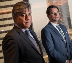 Gavin Tighe and Alexander Melfi represented the homeowners in their fight over title insurance coverage.Photo: Robin Kuniski
